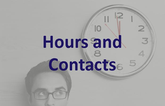 Financial Aid: Hours and Contacts